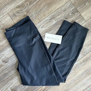 NWT Athleta Leggings, size L, charcoal/shimmer